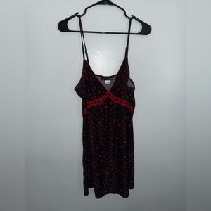 Elegant Black and Red Nighty